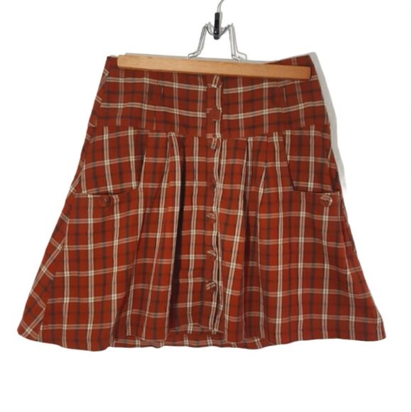 Zara Plaid Flannel Mini Skirt - Picture 1 of 7